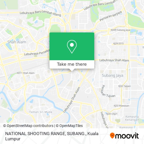 NATIONAL SHOOTING RANGE, SUBANG. map