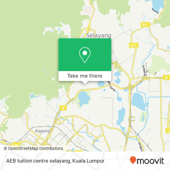 AEB tuition centre selayang map