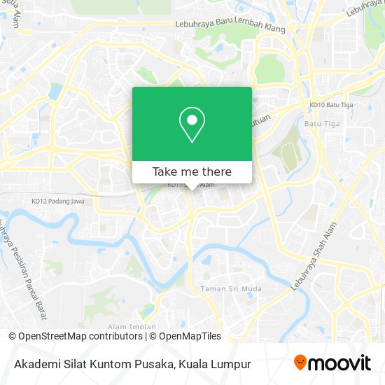 Akademi Silat Kuntom Pusaka map