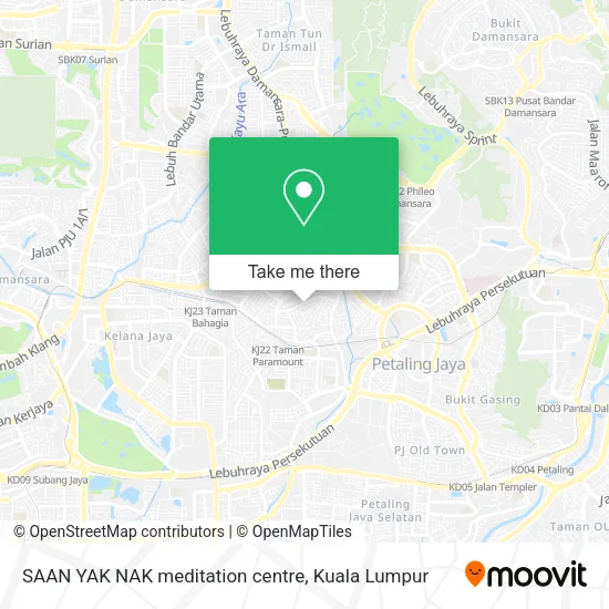 SAAN YAK NAK meditation centre map