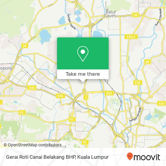 Gerai Roti Canai Belakang BHP map