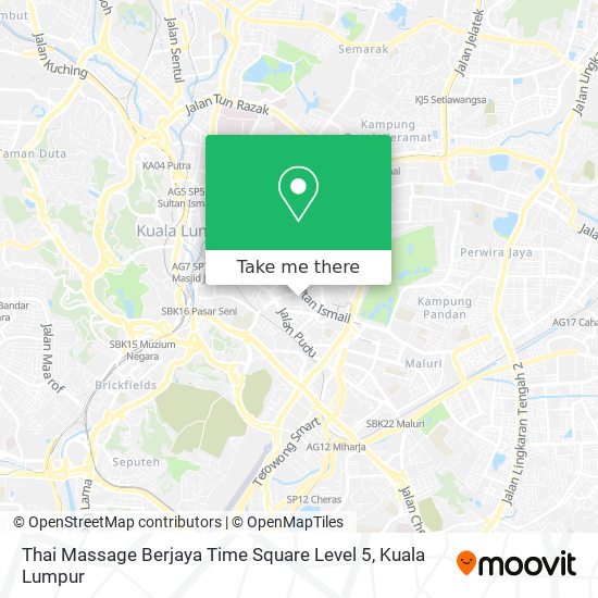 Thai Massage Berjaya Time Square Level 5 map