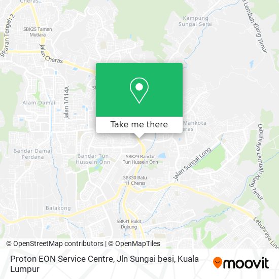 Proton EON Service Centre, Jln Sungai besi map