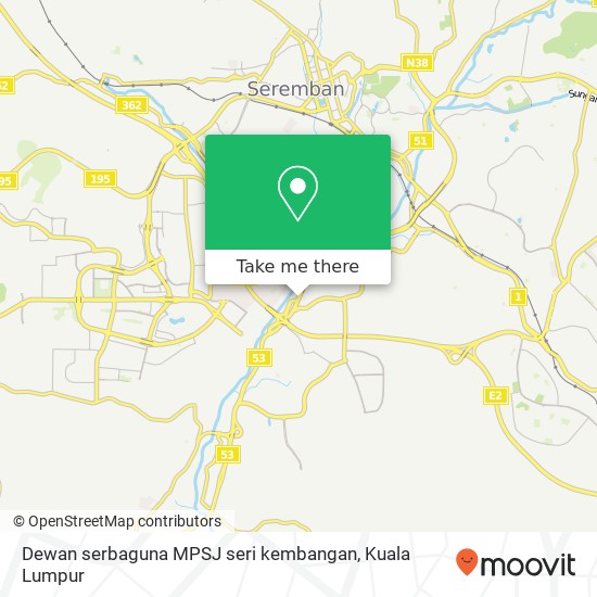 Dewan serbaguna MPSJ seri kembangan map