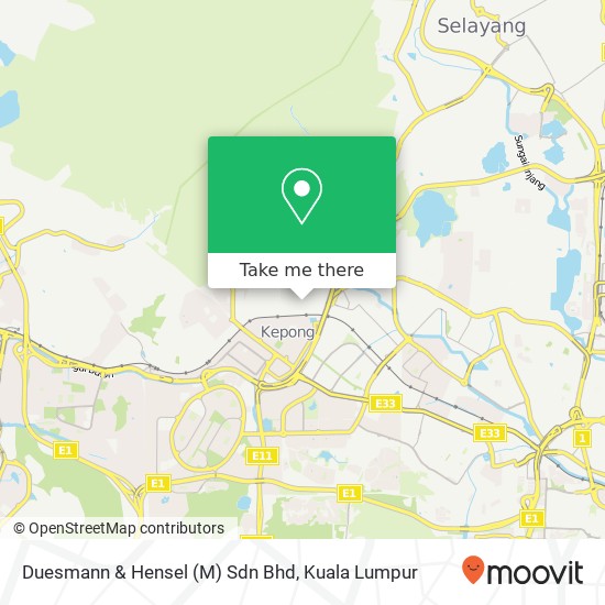 Duesmann & Hensel (M) Sdn Bhd map