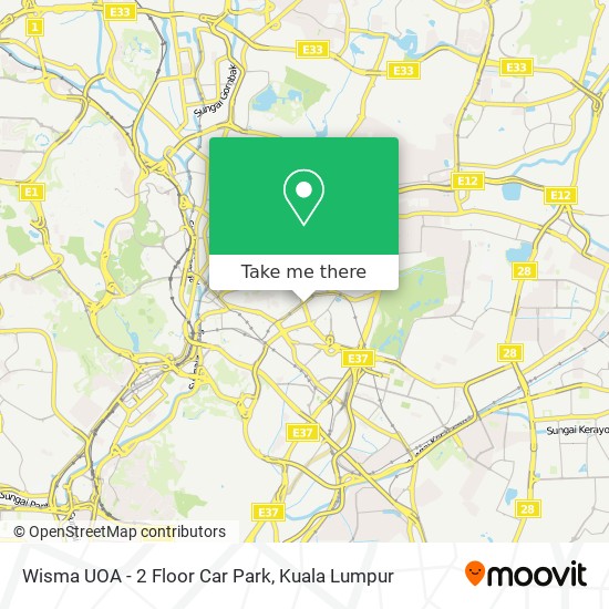 Peta Wisma UOA  - 2 Floor Car Park