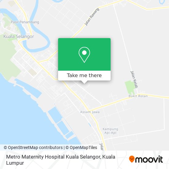 Metro Maternity Hospital Kuala Selangor map