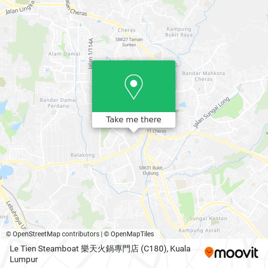 Le Tien Steamboat 樂天火鍋專門店 (C180) map