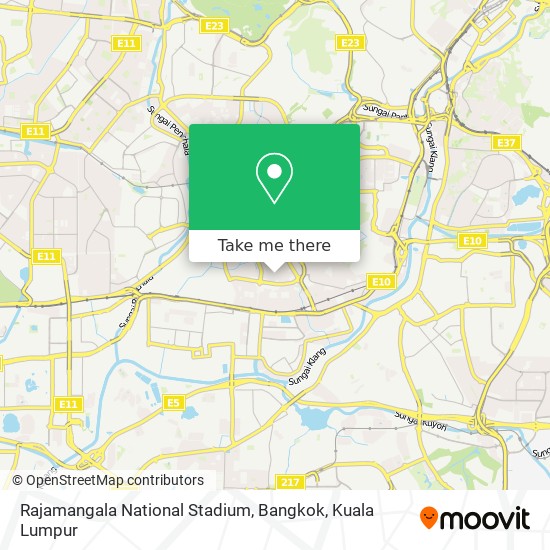 Rajamangala National Stadium, Bangkok map