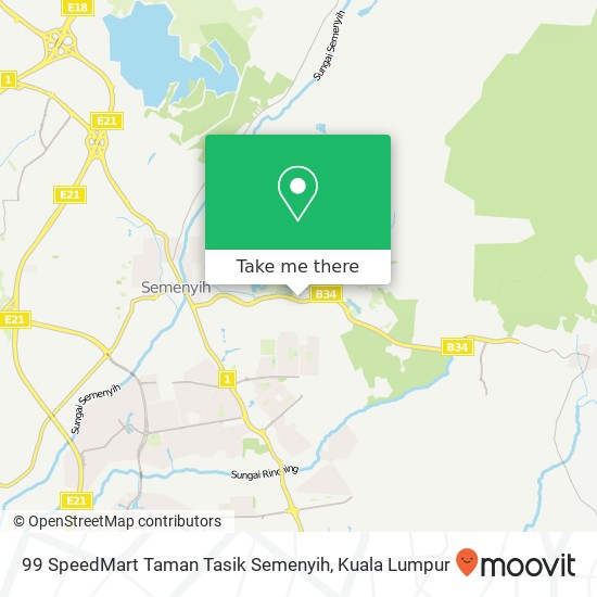 99 SpeedMart Taman Tasik Semenyih map