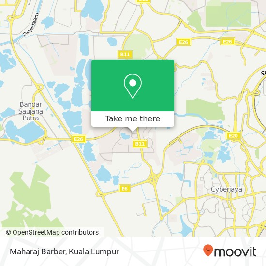 Maharaj Barber map