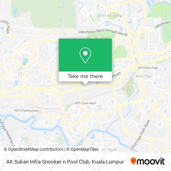 AK Sukan Infra Snooker n Pool Club map