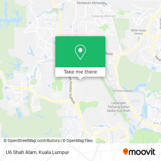 Peta U6 Shah Alam