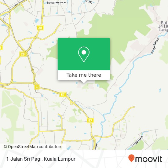 1 Jalan Sri Pagi map