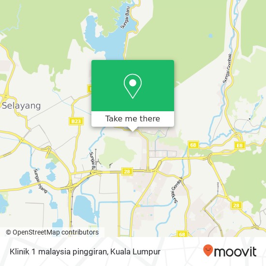 Klinik 1 malaysia pinggiran map