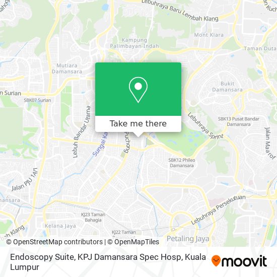 Endoscopy Suite, KPJ Damansara Spec Hosp map