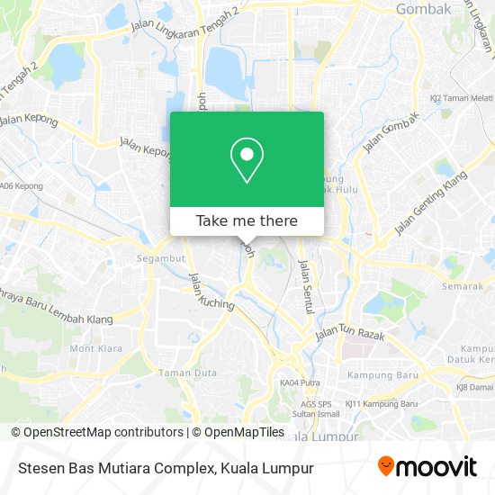 Peta Stesen Bas Mutiara Complex