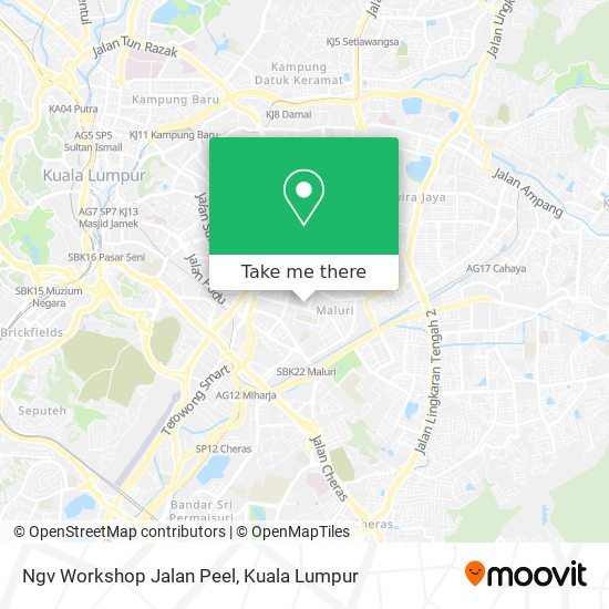 Ngv Workshop Jalan Peel map
