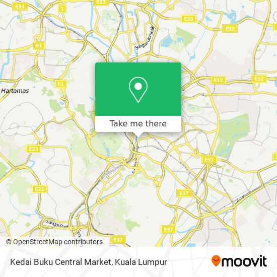 Kedai Buku Central Market map