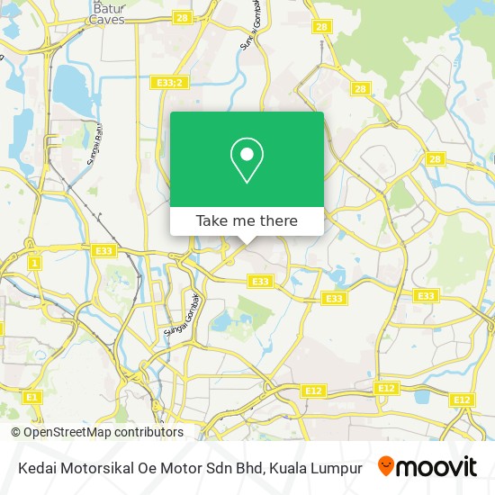 Kedai Motorsikal Oe Motor Sdn Bhd map