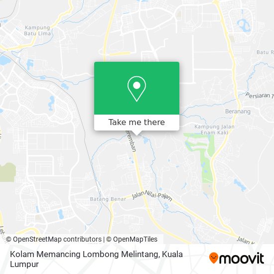 Kolam Memancing Lombong Melintang map