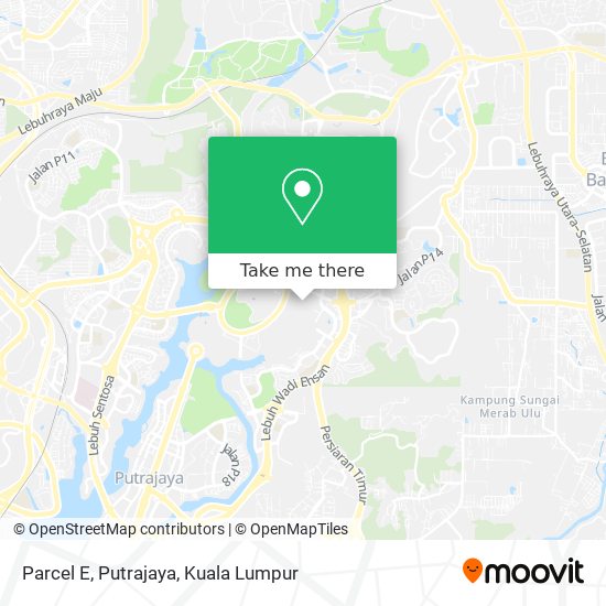 Parcel E, Putrajaya map