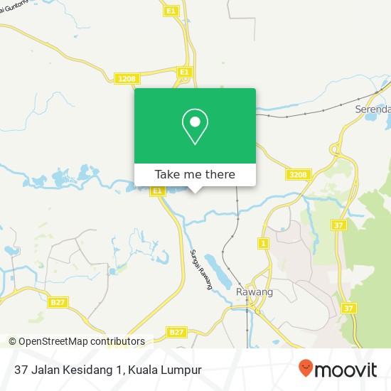 37 Jalan Kesidang 1 map