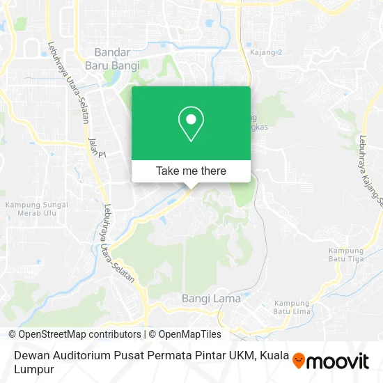 Dewan Auditorium Pusat Permata Pintar UKM map