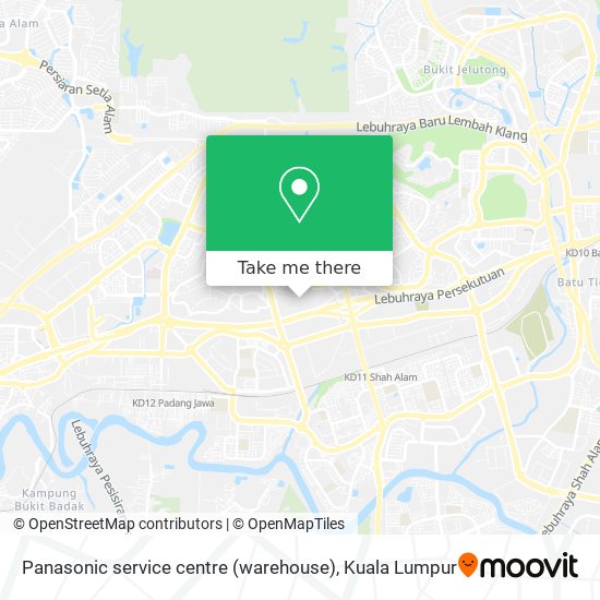 Panasonic service centre (warehouse) map