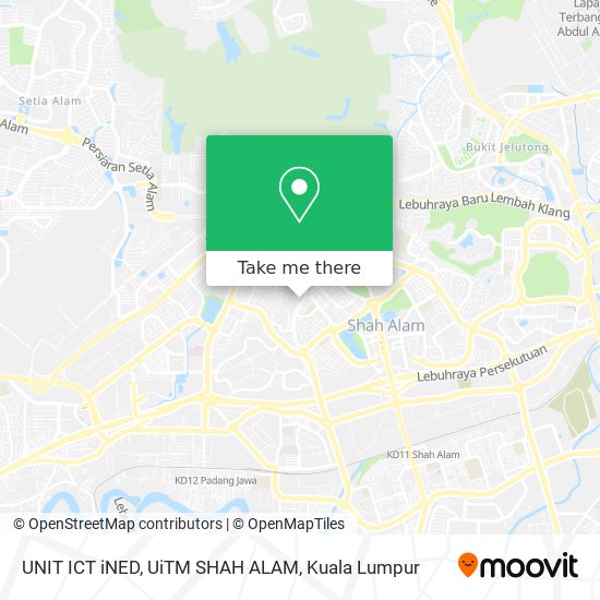 Peta UNIT ICT iNED, UiTM SHAH ALAM