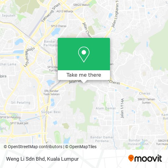 Weng Li Sdn Bhd map