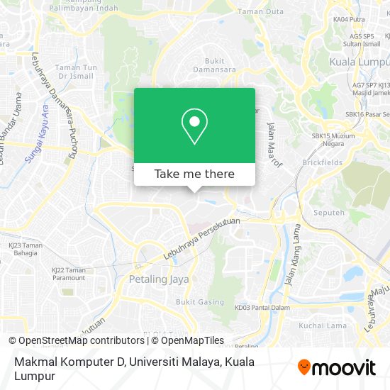 Peta Makmal Komputer D, Universiti Malaya