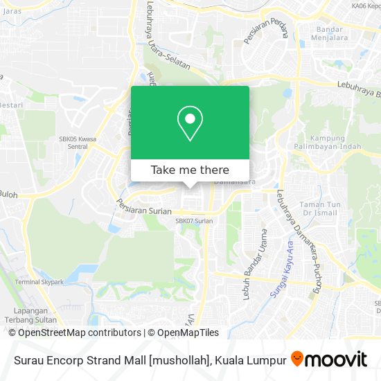 Surau Encorp Strand Mall [mushollah] map