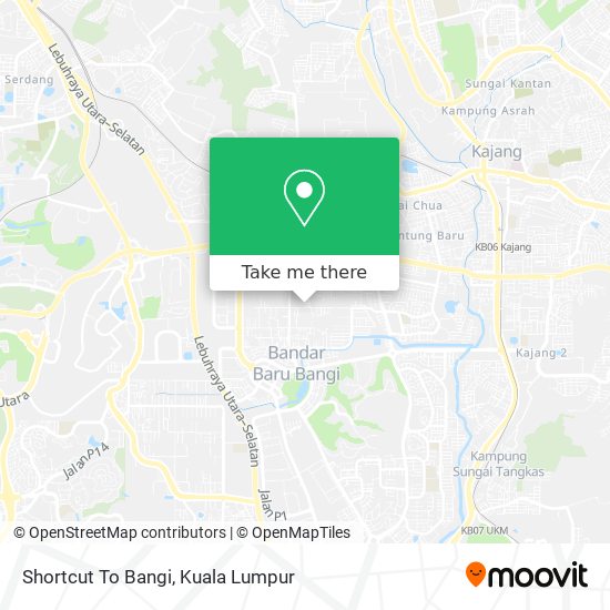 Shortcut To Bangi map