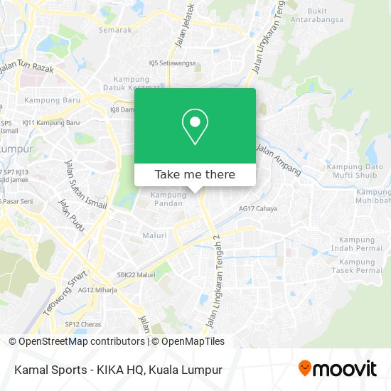 Kamal Sports - KIKA HQ map