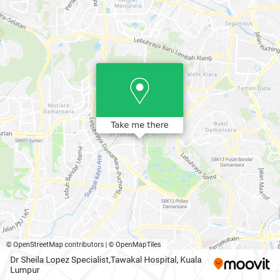 Dr Sheila Lopez Specialist,Tawakal Hospital map