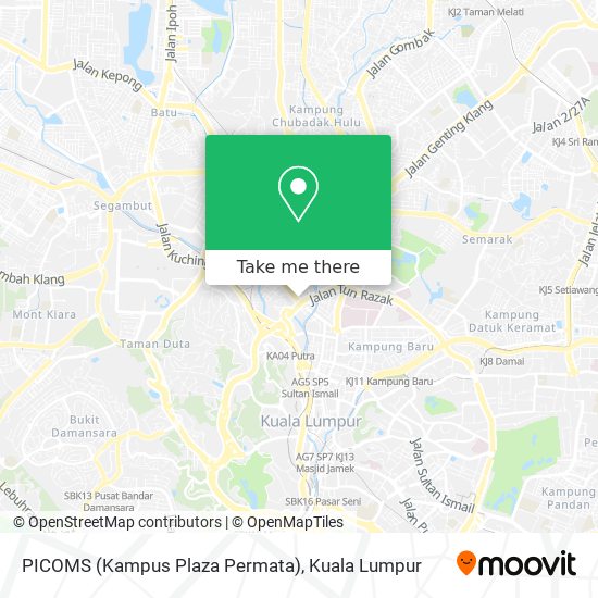 Peta PICOMS (Kampus Plaza Permata)