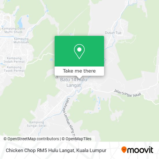 Peta Chicken Chop RM5 Hulu Langat