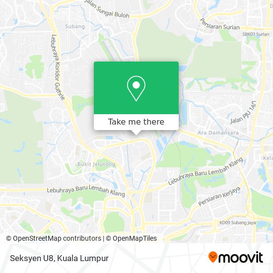 Seksyen U8 map