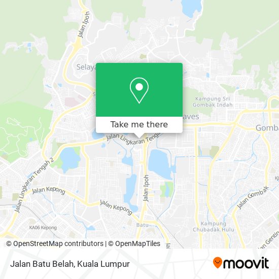 Peta Jalan Batu Belah