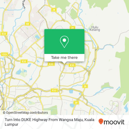 Turn Into DUKE Highway From Wangsa Maju map