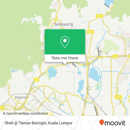 Shell @ Taman Beringin map