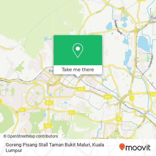 Peta Goreng Pisang Stall Taman Bukit Maluri