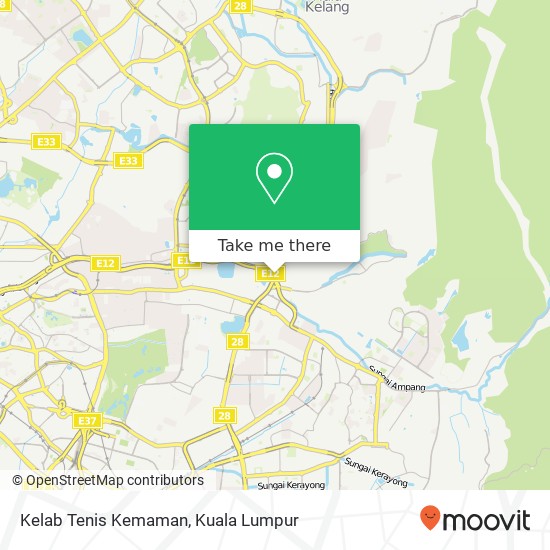 Kelab Tenis Kemaman map