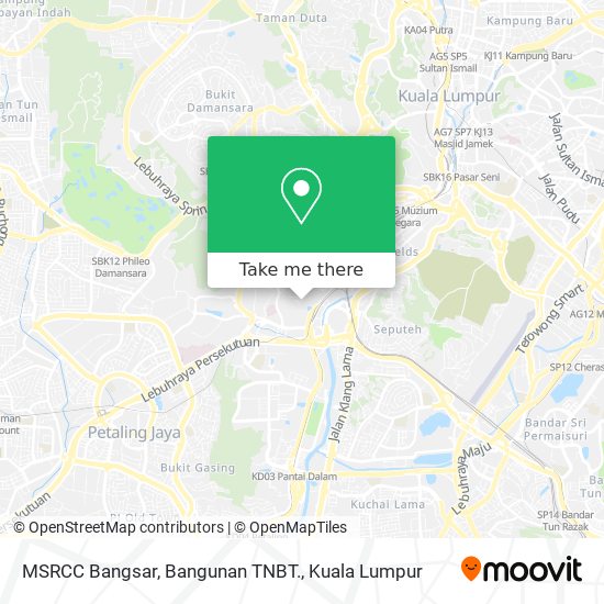 Peta MSRCC Bangsar, Bangunan TNBT.