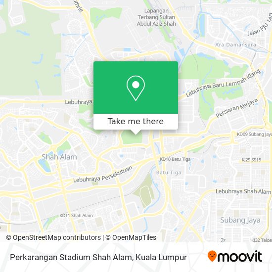 Perkarangan Stadium Shah Alam map