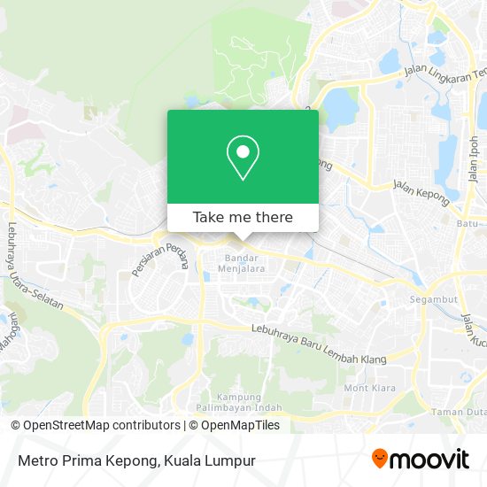 Metro Prima Kepong map