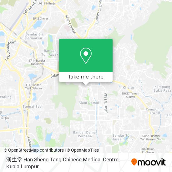 漢生堂 Han Sheng Tang Chinese Medical Centre map