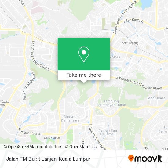 Peta Jalan TM Bukit Lanjan