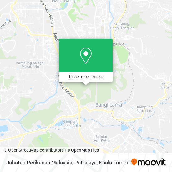 Jabatan Perikanan Malaysia, Putrajaya map